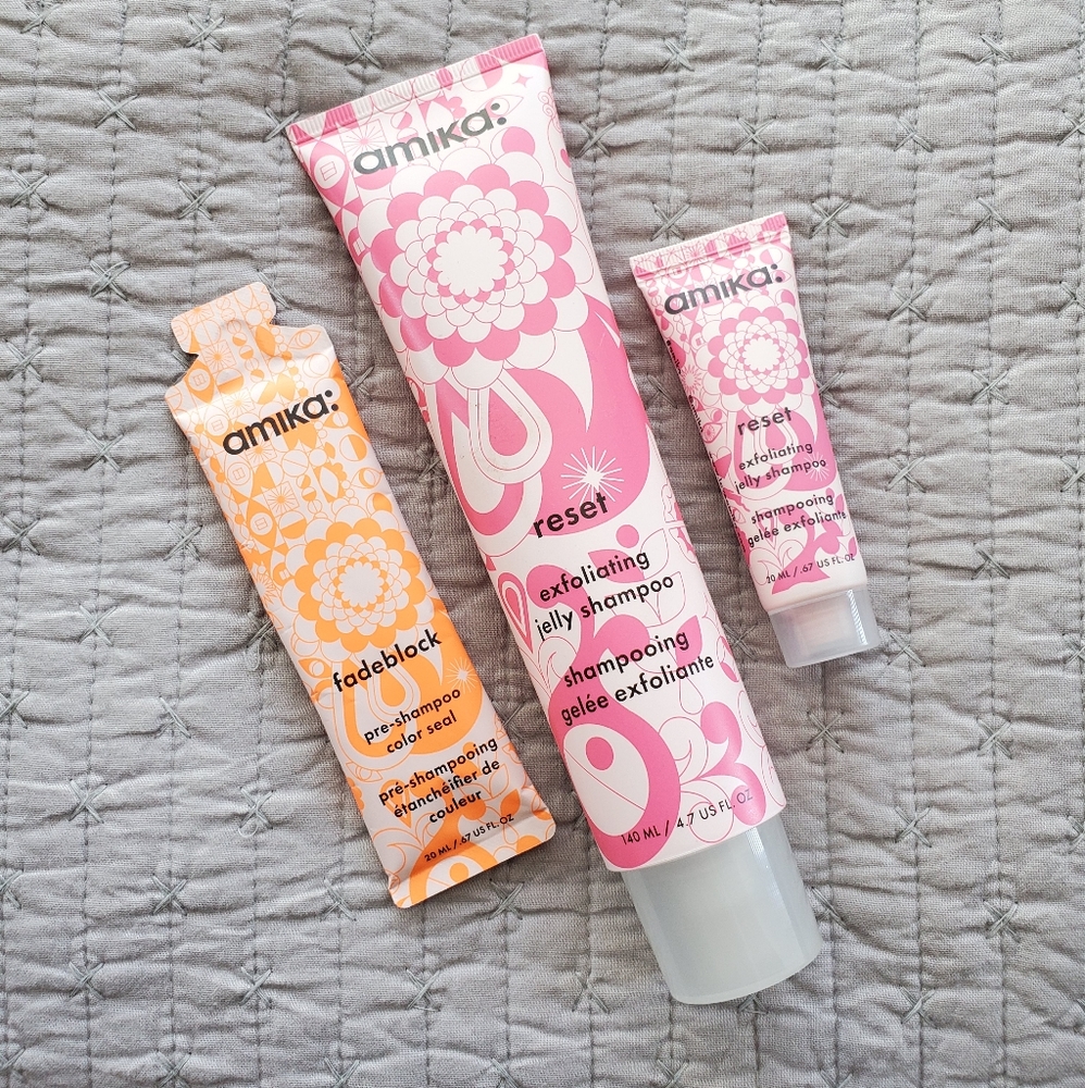 Amika Reset Exfoliating Jelly Shampoo Bundle